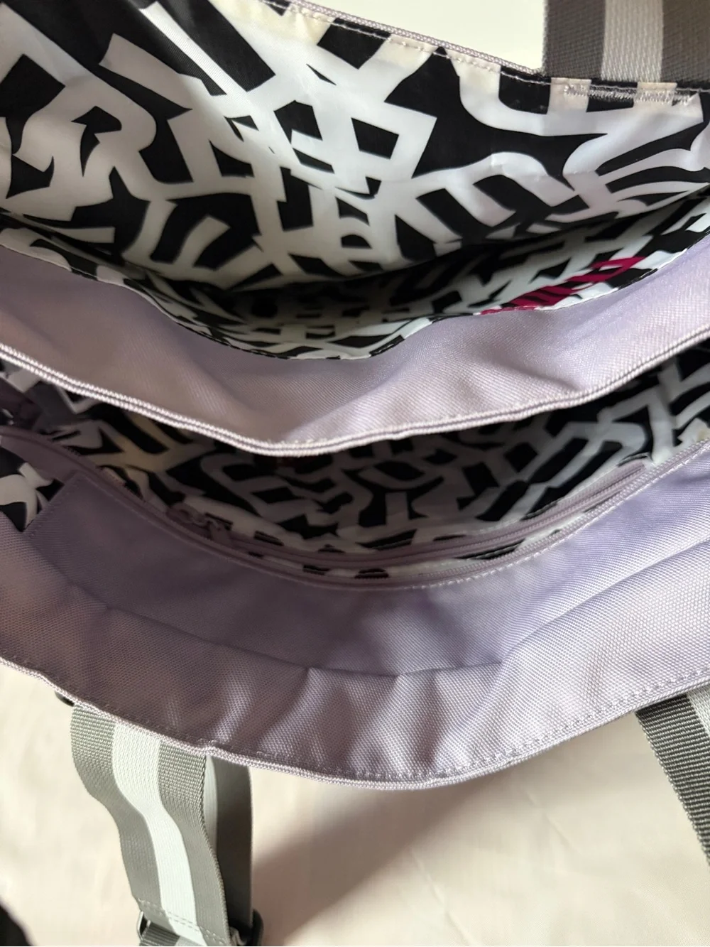 maggie mather MM tennis Tote Bag Light Purple water repellent nWOT